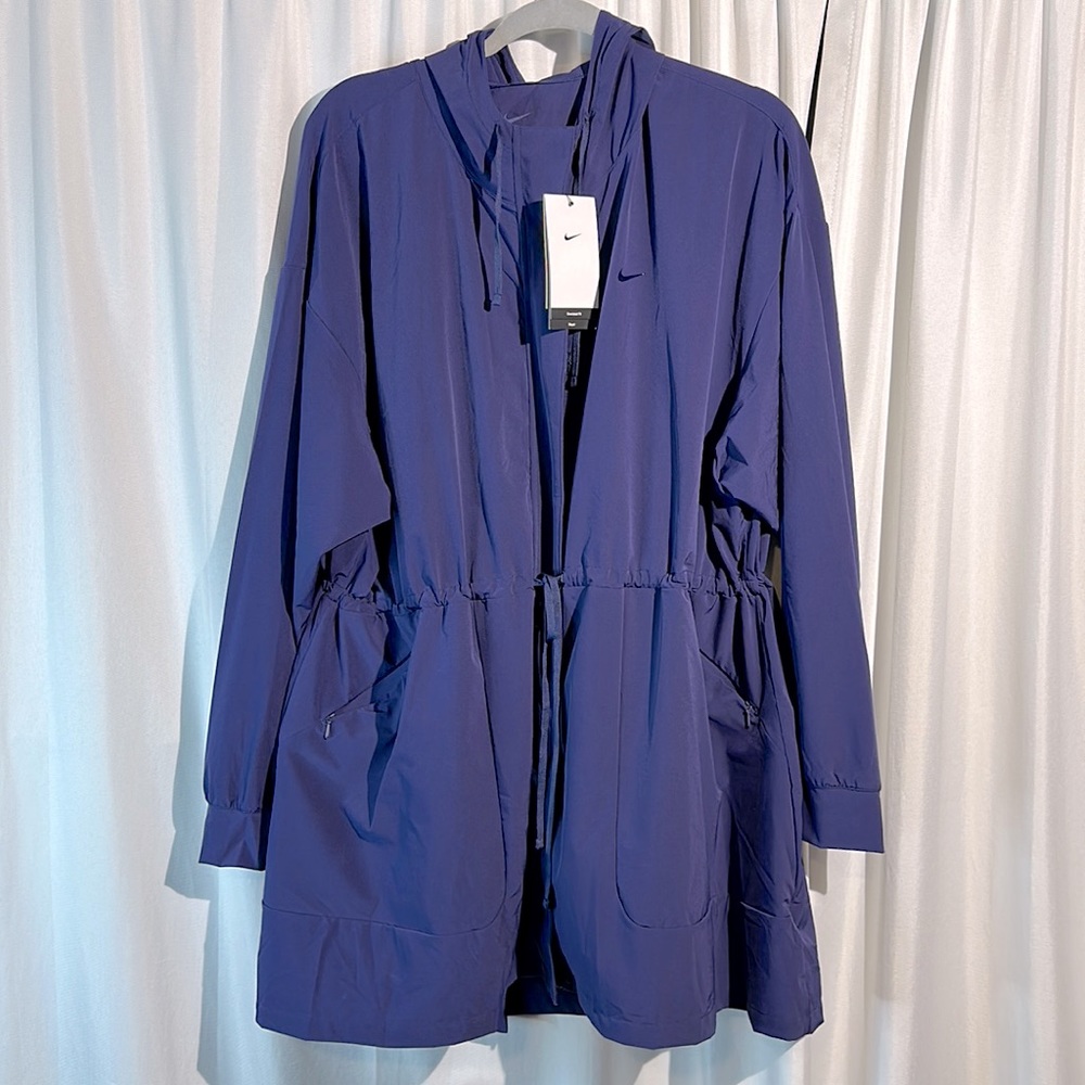 Nike Women's Deep Purple Hooded Windbreaker Jacket